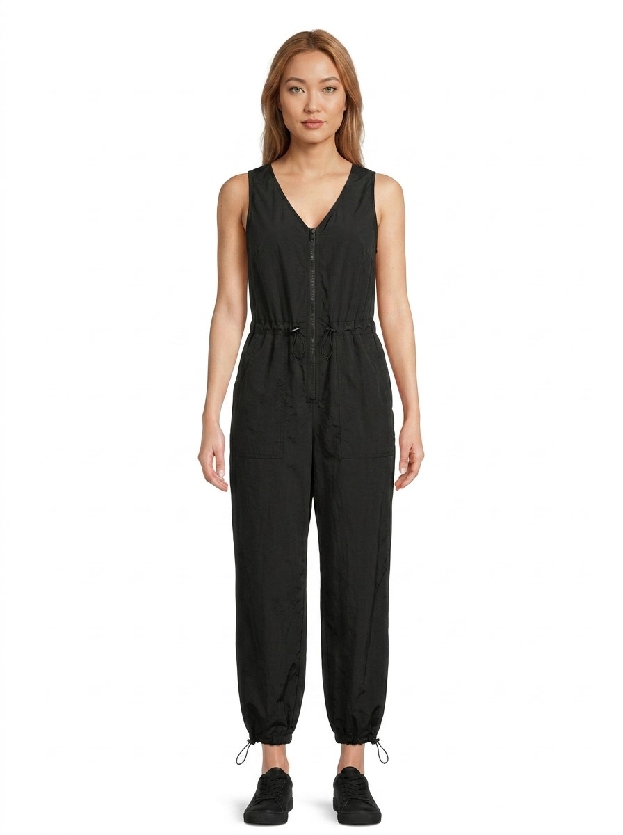 Madden Nyc Black Lightweight Jumpsuit Women Size M